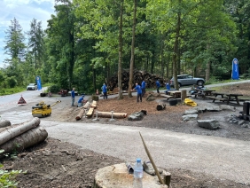 Sanierung Vorplatz Eichlochhütte in Horgenberg